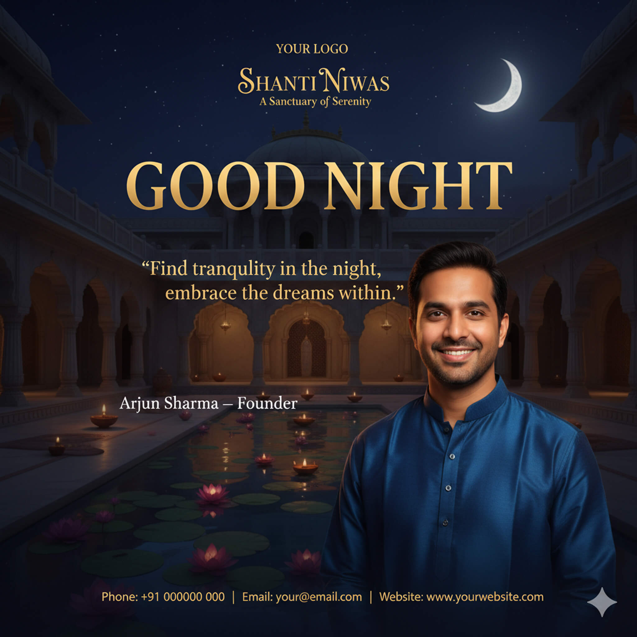 Good night template