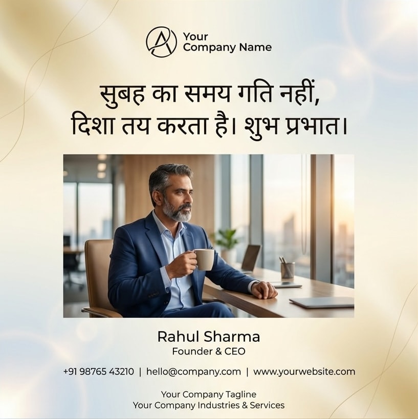 Hindi Good Morning poster