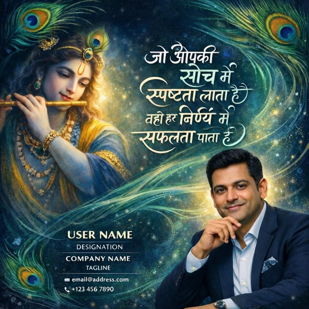 Lord Krishna Devotional Design