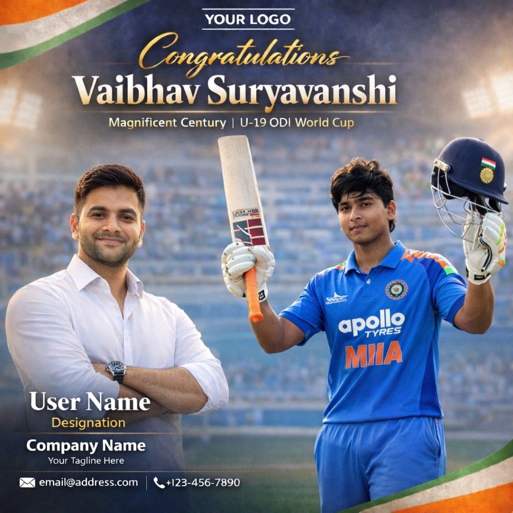 Congratulations Vaibhav Suryavanshi